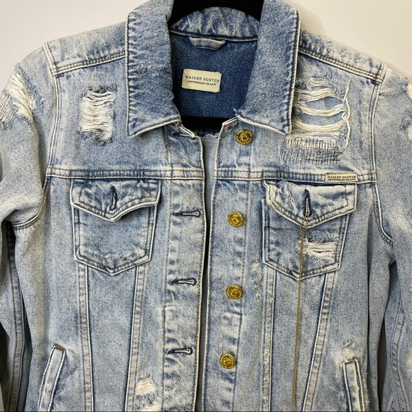 Distressed Denim Jacket - Picture 4 of 7